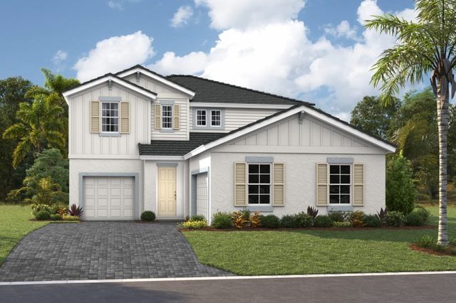 Front elevation rendering of the Ballast Point by Homes by WestBay at Star Farms