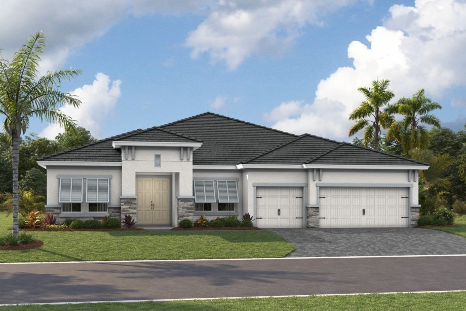 Cedar Key Grande I exterior elevation 3, artist's rendering