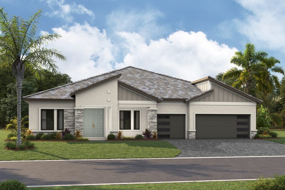 Cedar Key Grande I exterior elevation 4, artist's rendering