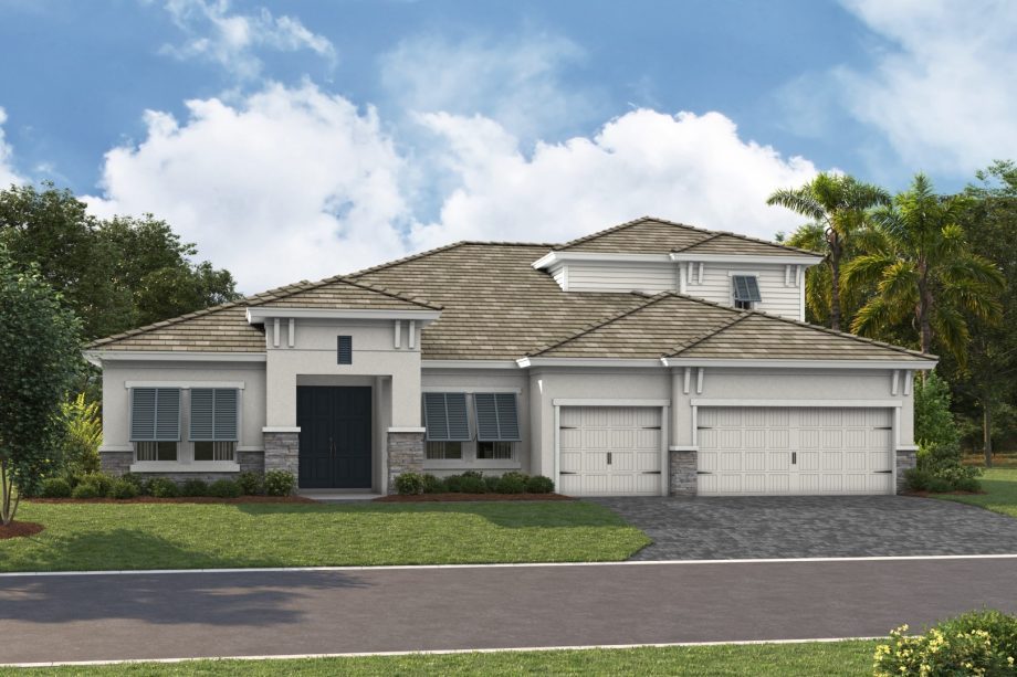 Cedar Key II exterior elevation 3, artist's rendering