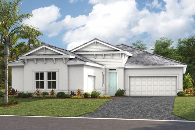 Front elevation rendering of the Gasparilla I by Homes by WestBay at Star Farms