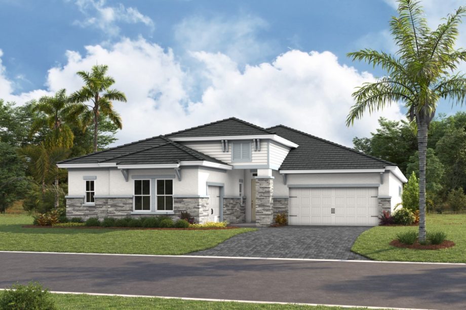 Gasparilla I exterior elevation 3, artist's rendering