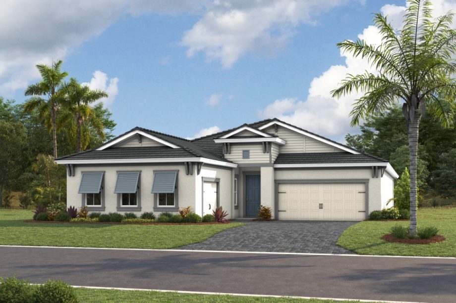 Gasparilla I exterior elevation 4, artist's rendering