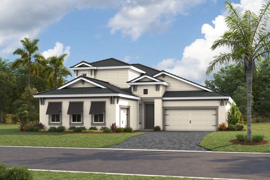 Gasparilla II exterior elevation 4, artist's rendering