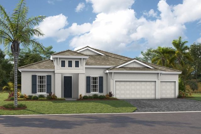 Front elevation rendering of the Key Largo I by Homes by WestBay at Star Farms