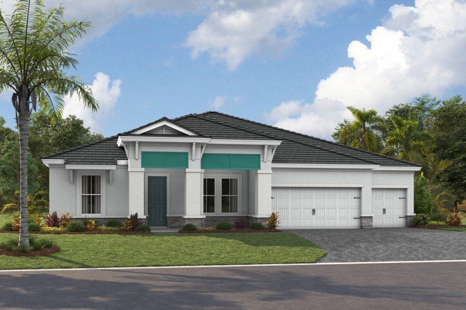 Key Largo I exterior elevation 3, artist's rendering