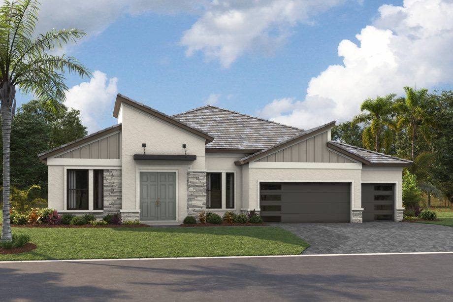 Key Largo I exterior elevation 4, artist's rendering
