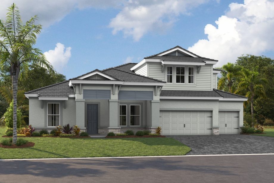 Key Largo II exterior elevation 3, artist's rendering