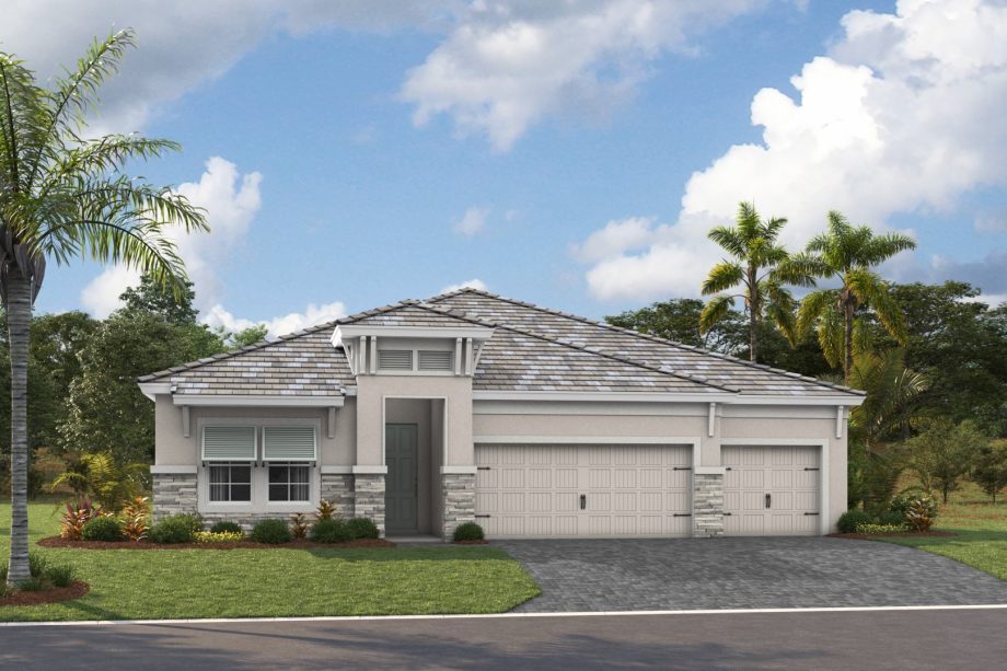 Longboat I exterior elevation 3, artist's rendering