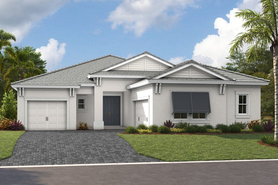 Siesta Key I exterior elevation 4, artist's rendering